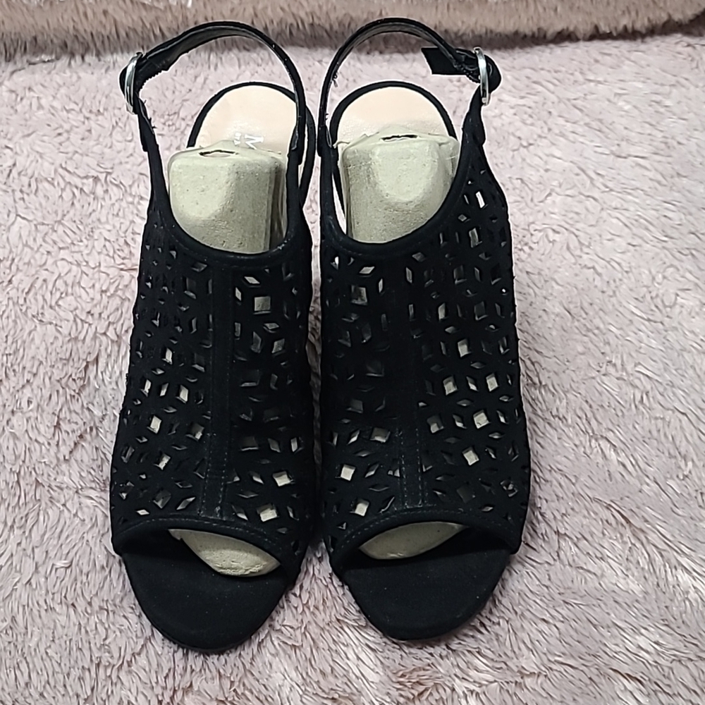 Michael By Michael Shannon Suede Black Heels Sz.9M